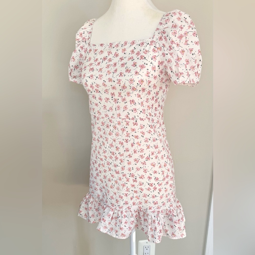 White Floral Dress